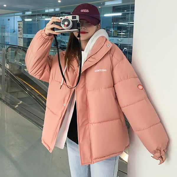 women's down & parkas korean style solid casual warm hooded jacket plus size cotton padded coat for female oversized ladies thick short, Black
women's down & parkas korean style solid casual warm hooded jacket plus size cotton padded coat for female oversized ladies thick short, Black