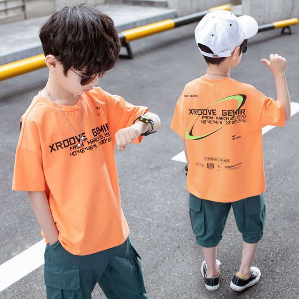 short sleeve boys' t-shirt wear 2020 new chinese university children's summer top, Blue
short sleeve boys' t-shirt wear 2020 new chinese university children's summer top, Blue