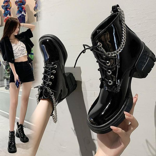 boots whnb 2021 ankle women genuine cow pu lace-up round toe lady booties autumn winter platform sole shoes handmade, Black
boots whnb 2021 ankle women genuine cow pu lace-up round toe lady booties autumn winter platform sole shoes handmade, Black
