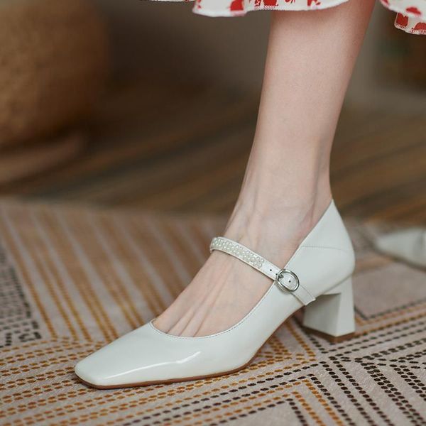 dress shoes genuine leather square toe thick heels wedding women heel zapatos de mujer, Black
dress shoes genuine leather square toe thick heels wedding women heel zapatos de mujer, Black