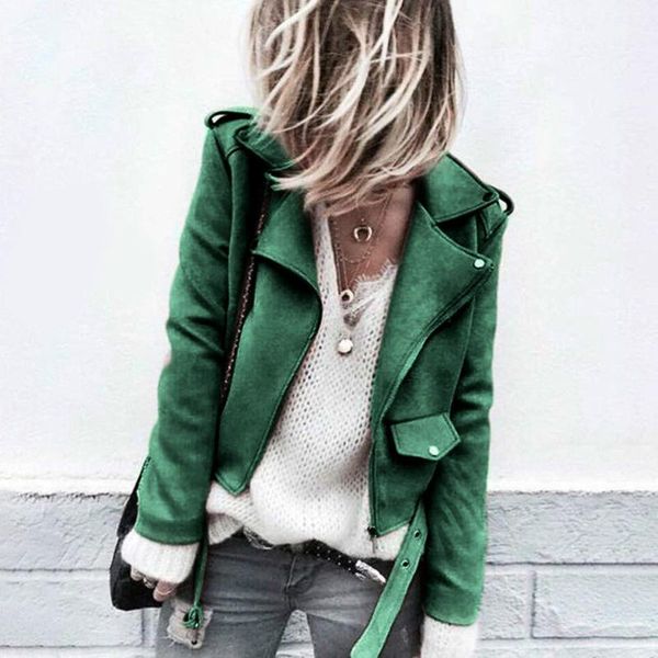 2019 new women's jacket casual autumn faux suede slim zippers coat short cool motorcycle ladies grils autumn spring blouse 1, Black;brown
2019 new women's jacket casual autumn faux suede slim zippers coat short cool motorcycle ladies grils autumn spring blouse 1, Black;brown