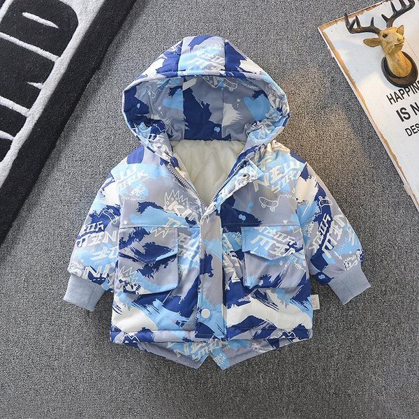 down coat children winter warm outwear kids cartoon thicken camouflage jackets baby boys clothing toddler infant hoodies coats 0-5 years, Blue;gray
down coat children winter warm outwear kids cartoon thicken camouflage jackets baby boys clothing toddler infant hoodies coats 0-5 years, Blue;gray
