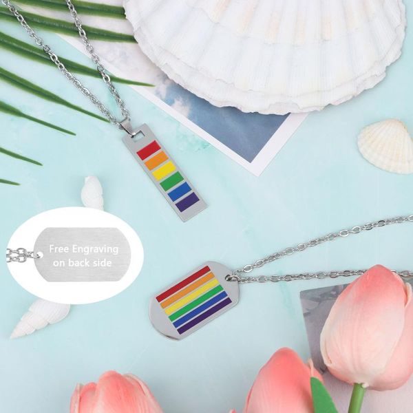 pendant necklaces cute colorful rainbow stainless steel necklace long chain sweetheart for women man girl aesthetic jewelry, Silver
pendant necklaces cute colorful rainbow stainless steel necklace long chain sweetheart for women man girl aesthetic jewelry, Silver