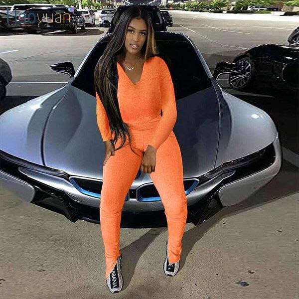 women's jumpsuits & rompers haoyuan casual two piece jumpsuit long sleeve v-neck side split pants fall winter women clothes 2pcs tracks, Black;white
women's jumpsuits & rompers haoyuan casual two piece jumpsuit long sleeve v-neck side split pants fall winter women clothes 2pcs tracks, Black;white