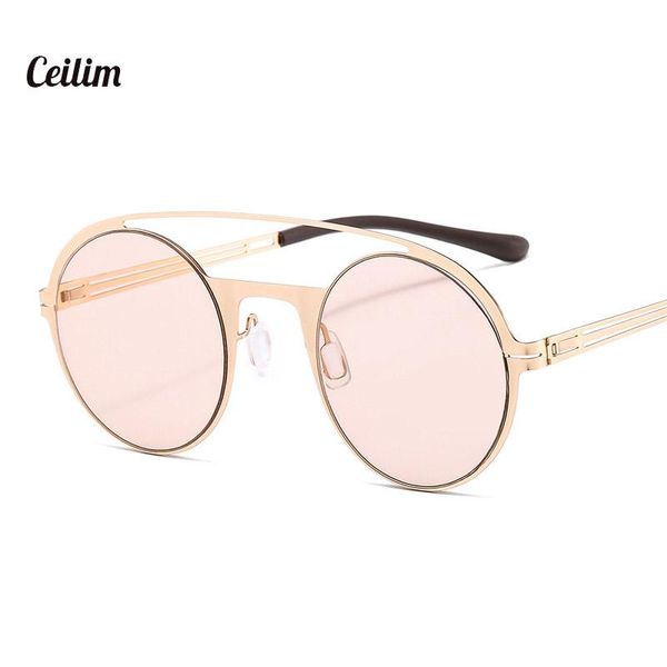 sunglasses 2021 flat metal frame round men women vintage luxury steampunk pink blue lens shade chic eyewear uv400, White;black
sunglasses 2021 flat metal frame round men women vintage luxury steampunk pink blue lens shade chic eyewear uv400, White;black