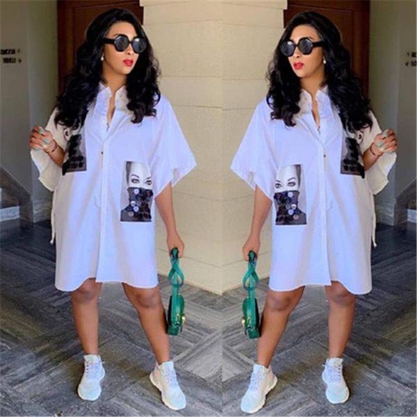 womens textured printing shirt dresses fashion short sleeve single breasted streetwear shirts skirts designer female cardigan casual dress, Black;gray
womens textured printing shirt dresses fashion short sleeve single breasted streetwear shirts skirts designer female cardigan casual dress, Black;gray