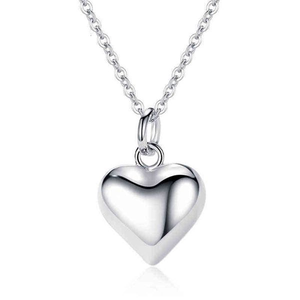 s925 sterling sier fashion design love pendant women's style simple personalized necklace, Silver
s925 sterling sier fashion design love pendant women's style simple personalized necklace, Silver