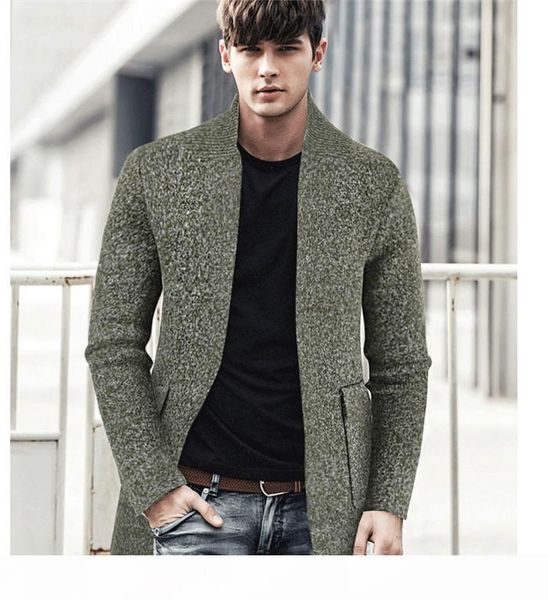 mens baseball neck sweater coats autumn winter slim solid color pocket mid length jackets man high fashion knit cardigan, White;black
mens baseball neck sweater coats autumn winter slim solid color pocket mid length jackets man high fashion knit cardigan, White;black