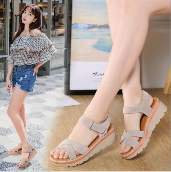 sandals leather summer ladies women's shoes fashion wild student slippers footwear, Black
sandals leather summer ladies women's shoes fashion wild student slippers footwear, Black