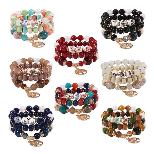 beaded, strands vintage bohemian life of tree charms beaded bracelet bangle handmade women party gift pulseras mujer jewelry wholesale, Black
beaded, strands vintage bohemian life of tree charms beaded bracelet bangle handmade women party gift pulseras mujer jewelry wholesale, Black
