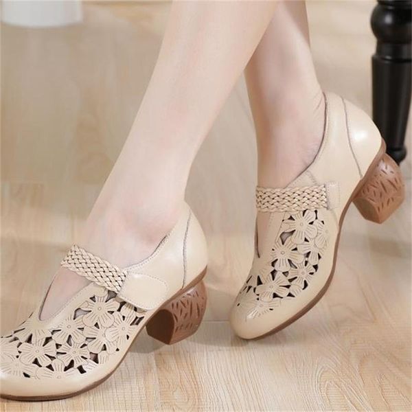 sandals genuine leather women summer ladies retro style breathable high heel shoes 2021 beige hollow out big size sandalias, Black
sandals genuine leather women summer ladies retro style breathable high heel shoes 2021 beige hollow out big size sandalias, Black