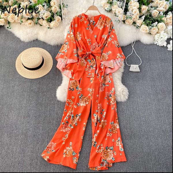 print bohemian holiday irregular womens jumpsuits design high waist hip wide leg bodysuit v neck flare long sleeve playsuit, Black;white
print bohemian holiday irregular womens jumpsuits design high waist hip wide leg bodysuit v neck flare long sleeve playsuit, Black;white