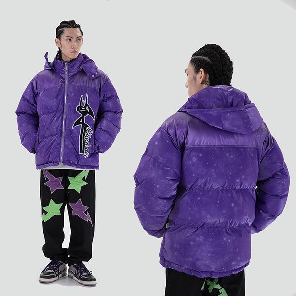 2021 new bordado gypsophila brilhante reflexivo acolchoado casaco masculino e feminino grosso oversize casual jaqueta de inverno solto com c, Black
2021 new bordado gypsophila brilhante reflexivo acolchoado casaco masculino e feminino grosso oversize casual jaqueta de inverno solto com c, Black