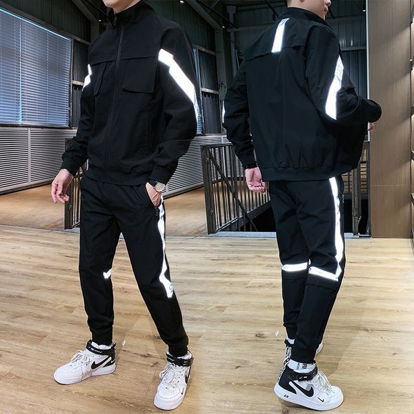 man streetwear harajuku joggers reflective suit 2021 new hiphop 2-bun hoodies + men's sports pants rxdl, Gray
man streetwear harajuku joggers reflective suit 2021 new hiphop 2-bun hoodies + men's sports pants rxdl, Gray