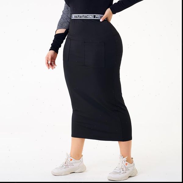 plus size skirt women stretchable skirt solid slim pencil skirts for women female knit largr size skirts, Black
plus size skirt women stretchable skirt solid slim pencil skirts for women female knit largr size skirts, Black