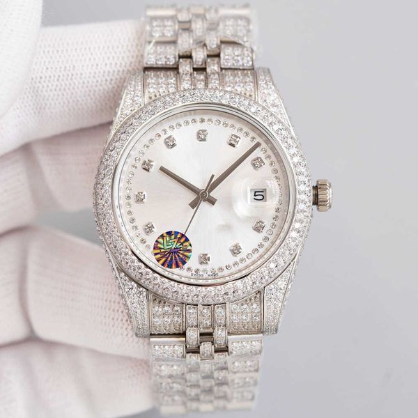 41mm full diamond watches mens watch automatic mechanical diamonds bezel waterproof sapphire ladies wristwatch diamondstudded steel bracelet, Slivery;brown
41mm full diamond watches mens watch automatic mechanical diamonds bezel waterproof sapphire ladies wristwatch diamondstudded steel bracelet, Slivery;brown