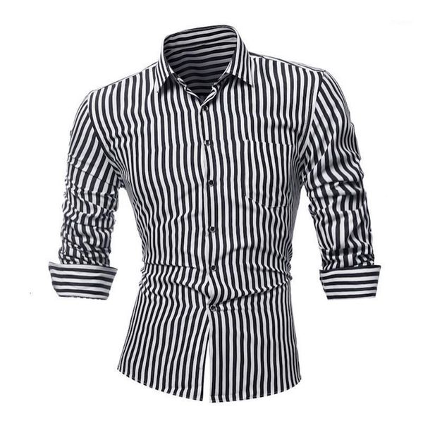laamei men's shirt striped long sleeves dress shirts camisa masculina spring autumn casual male shirt formal size 4xl1, White;black
laamei men's shirt striped long sleeves dress shirts camisa masculina spring autumn casual male shirt formal size 4xl1, White;black