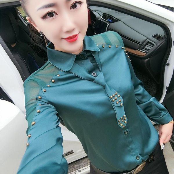 women's blouses & shirts 2021spring summer solid blouse female fashion long sleeve casual office turn down collar lady single breasted, White
women's blouses & shirts 2021spring summer solid blouse female fashion long sleeve casual office turn down collar lady single breasted, White