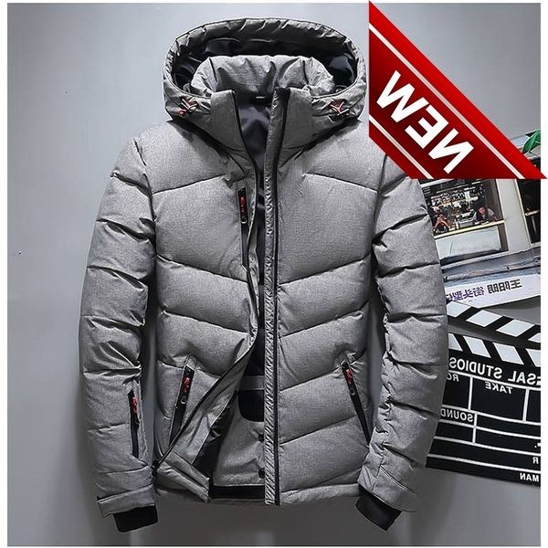 men's white duck down jackets padded men parkas warm winter coats hooded man jacket masculina male, Black
men's white duck down jackets padded men parkas warm winter coats hooded man jacket masculina male, Black