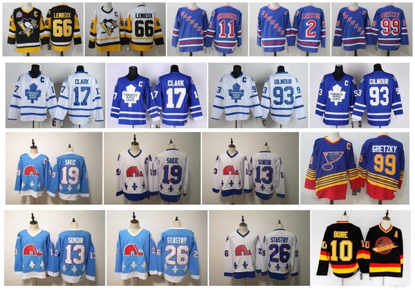 Vintage Joe Sakic Doug Gilmour Wendel Clark Pavel Bure Mats Sundin Peter Stastny Toronto Maple Leafs Quebec Nordiques Retro Hockey Jerseys, Colour 1
Vintage Joe Sakic Doug Gilmour Wendel Clark Pavel Bure Mats Sundin Peter Stastny Toronto Maple Leafs Quebec Nordiques Retro Hockey Jerseys, Colour 1