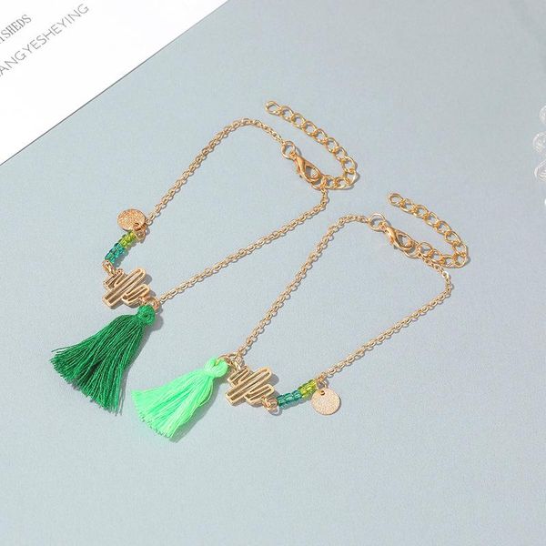 charm bracelets green tassel multicolor beading coin chain fashion gold color cactus bracelet for women girls party jewelry, Golden;silver
charm bracelets green tassel multicolor beading coin chain fashion gold color cactus bracelet for women girls party jewelry, Golden;silver
