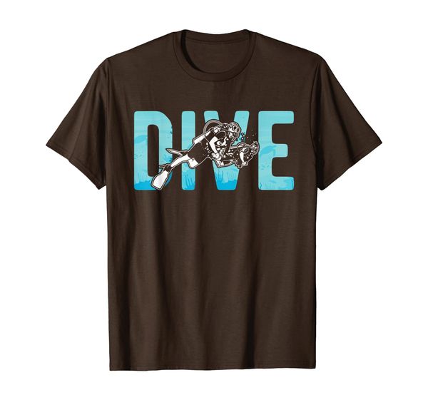dive marine sea ocean water gift t-shirt, White;black