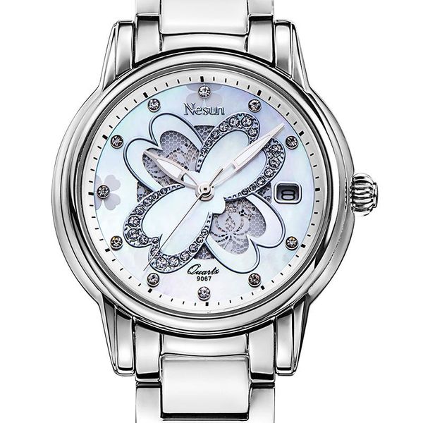 wristwatches nesun women's watches switzerland quartz watch women sapphire relogio feminino clock diamond n9067-2, Slivery;brown
wristwatches nesun women's watches switzerland quartz watch women sapphire relogio feminino clock diamond n9067-2, Slivery;brown