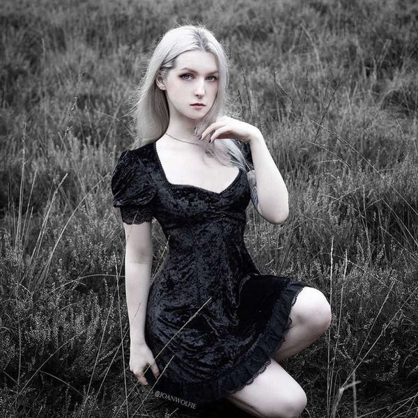 insgoth vintage edge black dress goth high taille mini esthetic elegant short mouths wear a line jurk party club, Black;gray
insgoth vintage edge black dress goth high taille mini esthetic elegant short mouths wear a line jurk party club, Black;gray