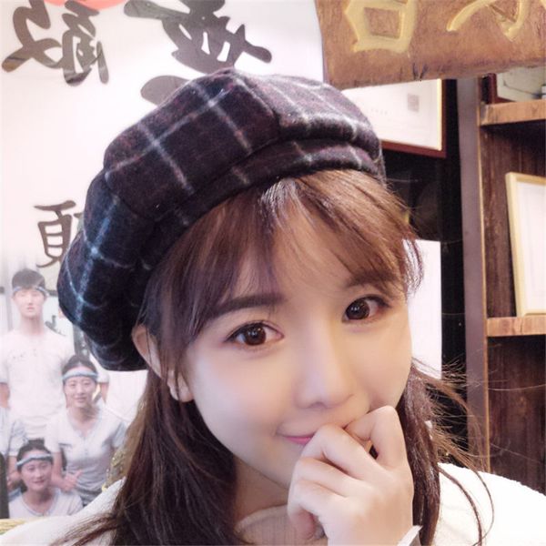 new autumn and winter wool beret women's beret painter's hat knitting hat multicolor available, Blue;gray
new autumn and winter wool beret women's beret painter's hat knitting hat multicolor available, Blue;gray