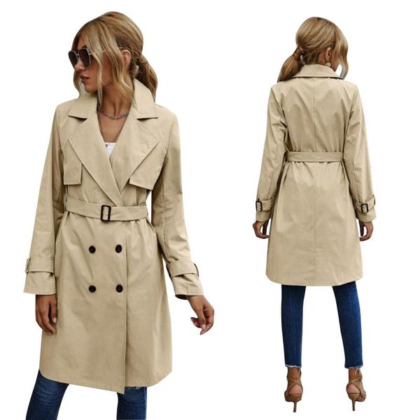 women's trench coats fashion women casual solid color coat adults autumn elagant long sleeve lapel neckdouble breasted belted, Tan;black
women's trench coats fashion women casual solid color coat adults autumn elagant long sleeve lapel neckdouble breasted belted, Tan;black
