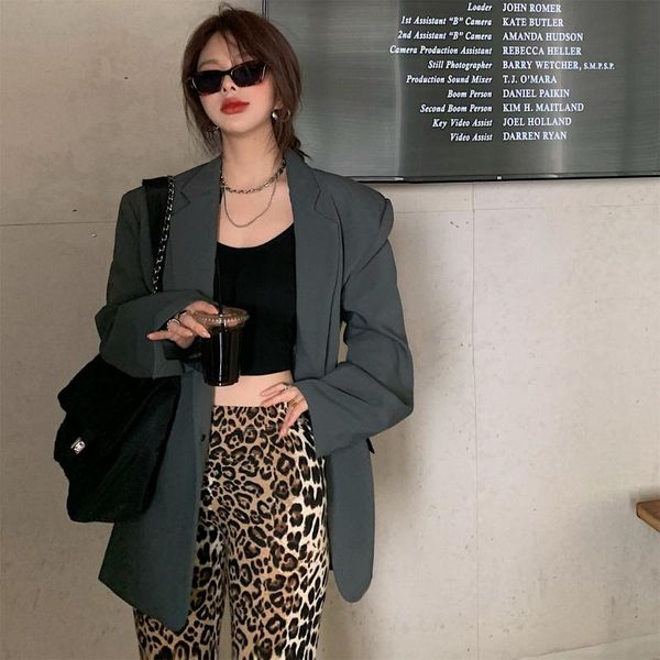 women's suits & blazers elegant office lady grey blazer jacket women work suit plus size solid vintage long sleeve coat autumn 2021, White;black
women's suits & blazers elegant office lady grey blazer jacket women work suit plus size solid vintage long sleeve coat autumn 2021, White;black