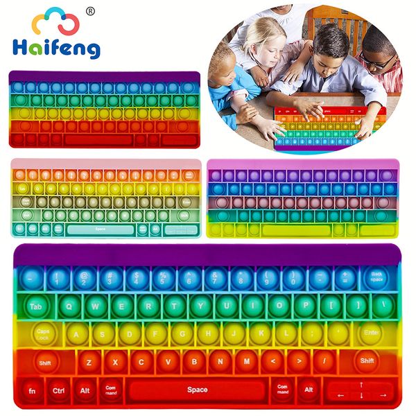 27*11cm fidget toys sensory push bubble keyboard anxiety stress reliever kids adults autism special needs sale as pic
27*11cm fidget toys sensory push bubble keyboard anxiety stress reliever kids adults autism special needs sale as pic