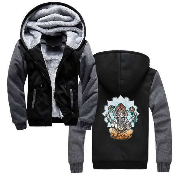 men's hoodies & sweatshirts hindu god ganesha hoodie men thicken hooded sweatshirt streetwear coat harajuku, Black
men's hoodies & sweatshirts hindu god ganesha hoodie men thicken hooded sweatshirt streetwear coat harajuku, Black