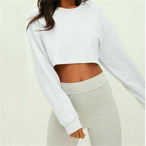 women's casual long sleeve sweatshirt ladies fashion jumper crop females pullover new colthes selling new 2021, Black
women's casual long sleeve sweatshirt ladies fashion jumper crop females pullover new colthes selling new 2021, Black