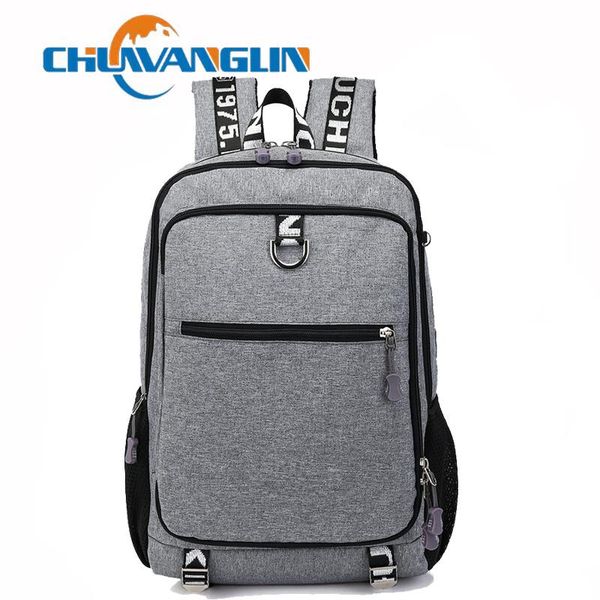 backpack chuwanglin casual lapmen usb charging backpacks male canvas school bags travel bag mochila h91610