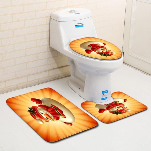 cushion/decorative pillow christmas floor mats for toilet 3pcs bathroom carpet non-slip bath rugs shower room carpets aborsbent foot pads
cushion/decorative pillow christmas floor mats for toilet 3pcs bathroom carpet non-slip bath rugs shower room carpets aborsbent foot pads