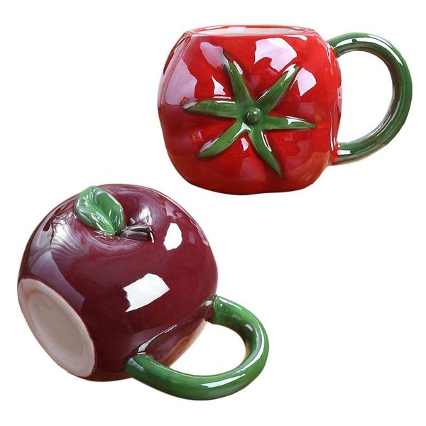 mugs 2 pcs fruit ceramic mug cute coffee with handle children's milk cup personalized shape cups, apple & tomato
mugs 2 pcs fruit ceramic mug cute coffee with handle children's milk cup personalized shape cups, apple & tomato