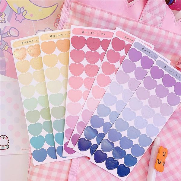 2psc/set lovely heart shape paper decoration sticker diy colorful diary scrapbooking students supplies
2psc/set lovely heart shape paper decoration sticker diy colorful diary scrapbooking students supplies