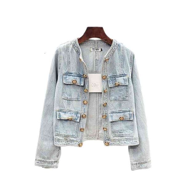 women's jackets vintage washed blue autumn denim women's jackets long thin sleeve short outerwear the double neck breasted jeans f, Black;brown
women's jackets vintage washed blue autumn denim women's jackets long thin sleeve short outerwear the double neck breasted jeans f, Black;brown