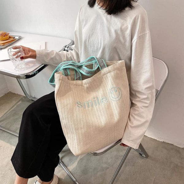 canvas corduroy shoulder shopping bags for women's shopper daily handbag female casual large capacity foldable travel totes bags
canvas corduroy shoulder shopping bags for women's shopper daily handbag female casual large capacity foldable travel totes bags