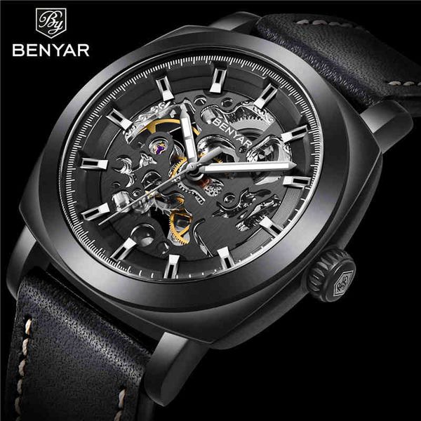 automatische benyar mannen horloge skeleton mechanische mannelijke klok merk luxe sport militaire lederen man 5121, Slivery;brown
automatische benyar mannen horloge skeleton mechanische mannelijke klok merk luxe sport militaire lederen man 5121, Slivery;brown