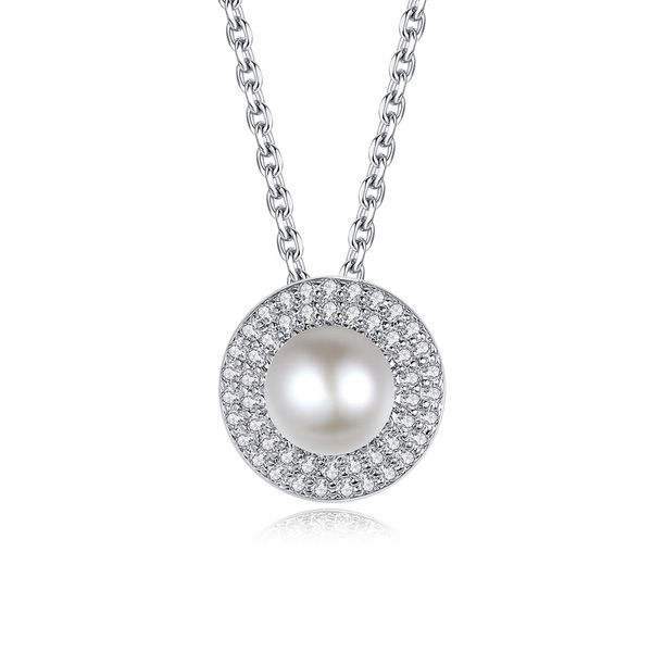 beautiful pearl pendant necklace full white cubic zirconia fashion clavicle chain women girl friend festival gift, Silver
beautiful pearl pendant necklace full white cubic zirconia fashion clavicle chain women girl friend festival gift, Silver