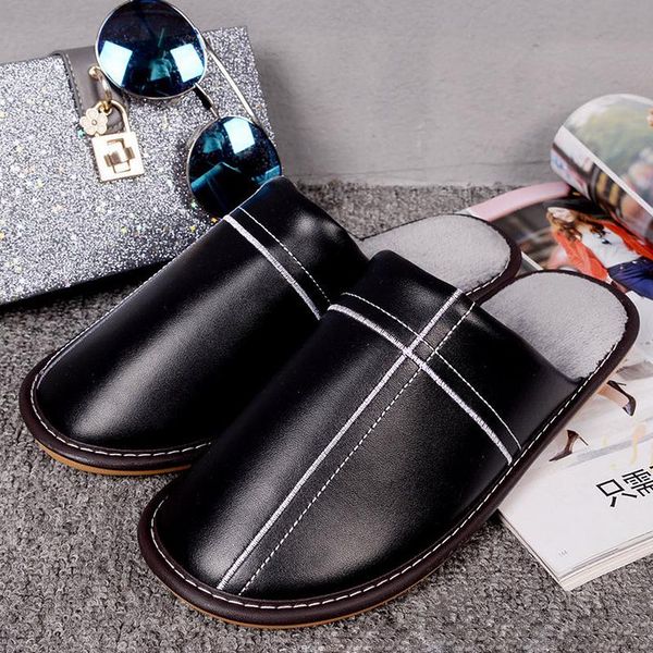 slippers waterproof women's winter warm soft leather short plush indoor pvc non-slip female shoes, Black
slippers waterproof women's winter warm soft leather short plush indoor pvc non-slip female shoes, Black