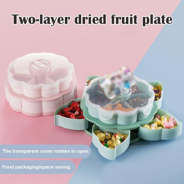 storage bottles & jars economical petal-shape rotating snack box table candy tray double layers household ds99
storage bottles & jars economical petal-shape rotating snack box table candy tray double layers household ds99