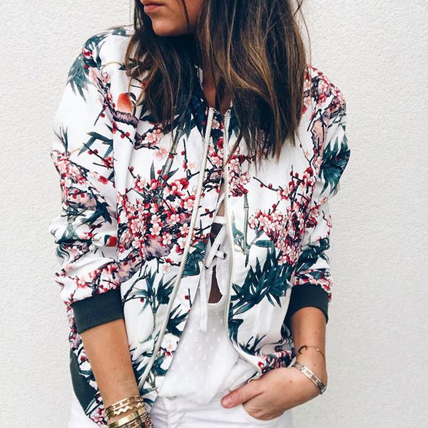new 2021 women elegant zipper bomber jacket autumn floral printed jackets wear slim office coat retro outwear 52eg, Black;brown
new 2021 women elegant zipper bomber jacket autumn floral printed jackets wear slim office coat retro outwear 52eg, Black;brown