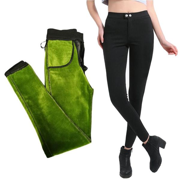 women's pants & capris 22021 winter women fleece skinny slim fitted leggings warm woman stretch fashion avocado green flannel trousers, Black;white
women's pants & capris 22021 winter women fleece skinny slim fitted leggings warm woman stretch fashion avocado green flannel trousers, Black;white
