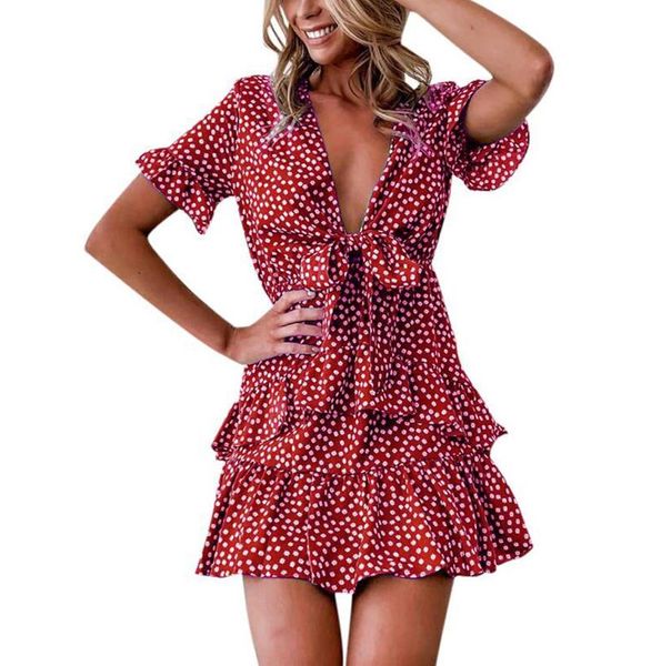 casual dresses 2021 women dress boho floral ruffle short mini summer knot v-neck party holiday, Black;gray
casual dresses 2021 women dress boho floral ruffle short mini summer knot v-neck party holiday, Black;gray