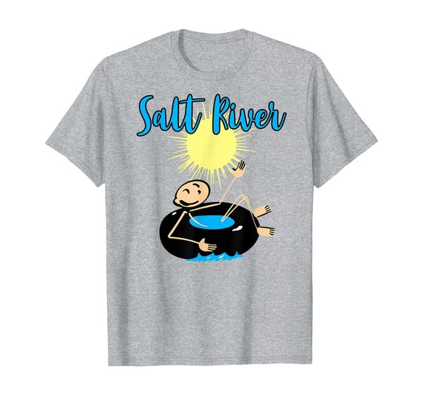 tubing on the salt river t-shirt, White;black 
tubing on the salt river t-shirt, White;black