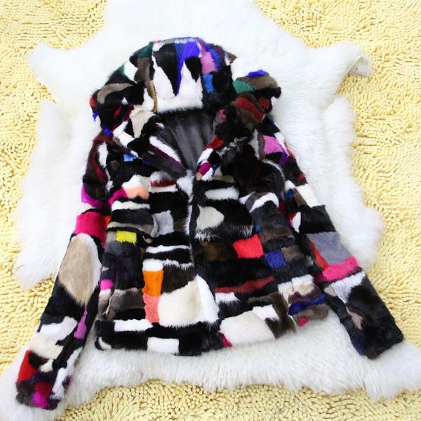 women's fur & faux real genuine natural mink coat with hood fashion multi-color jacket warm winter waistcoats custom any size, Black
women's fur & faux real genuine natural mink coat with hood fashion multi-color jacket warm winter waistcoats custom any size, Black