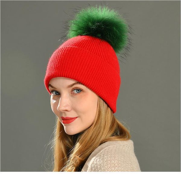 new women's hat winter beanie knitted hat angora rabbit fur bonnet girl 's hat fall female cap with fur pom jllzcs
new women's hat winter beanie knitted hat angora rabbit fur bonnet girl 's hat fall female cap with fur pom jllzcs